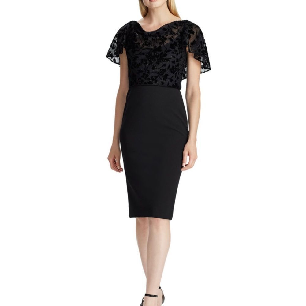 Lauren Ralph Lauren Black Midi Dress
